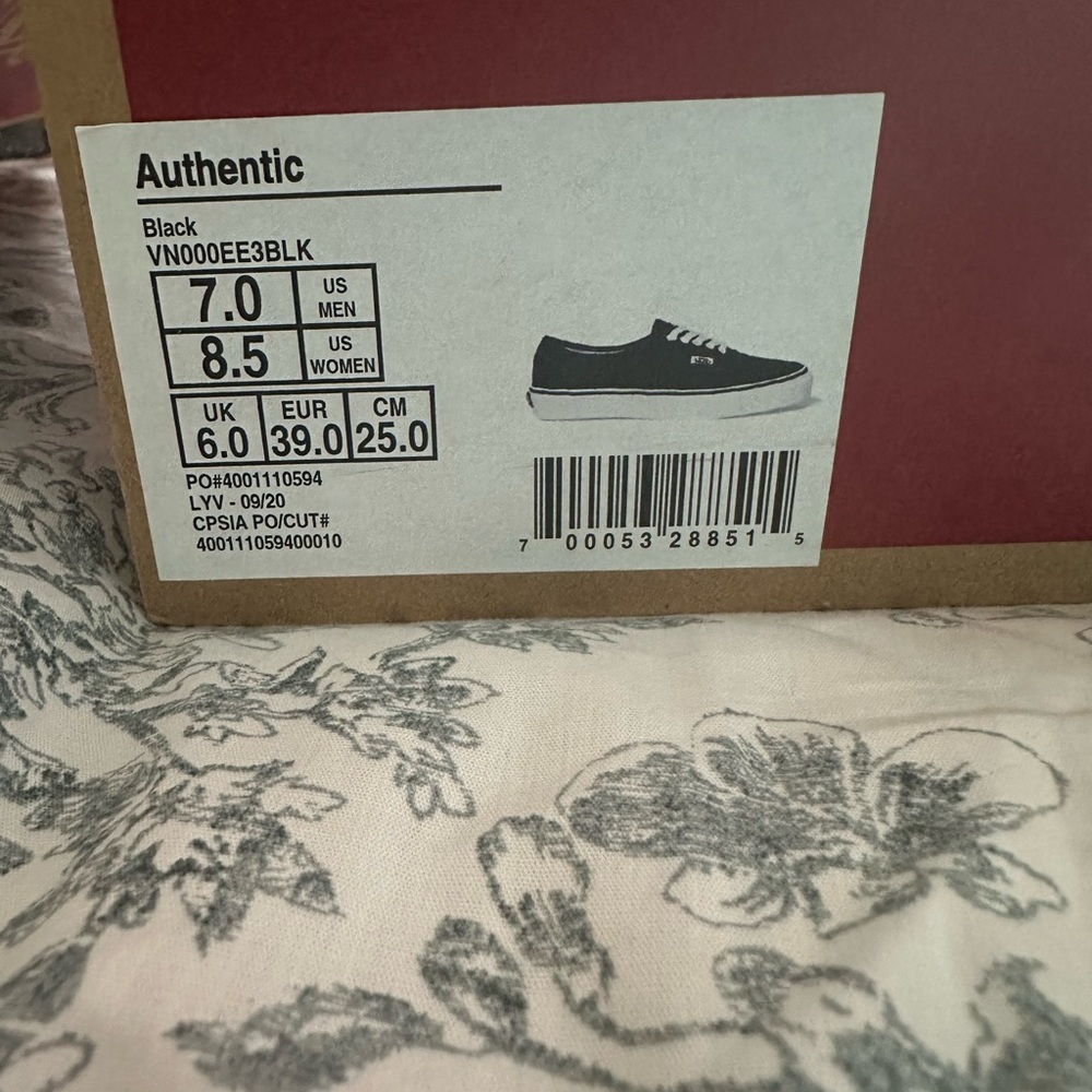 Vans Black Authentic Women's Athletic Shoes